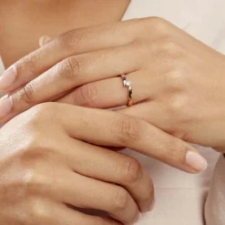 Histoire d'Or Bague Solitaire Francienne Or Bicolore Diamant Sale