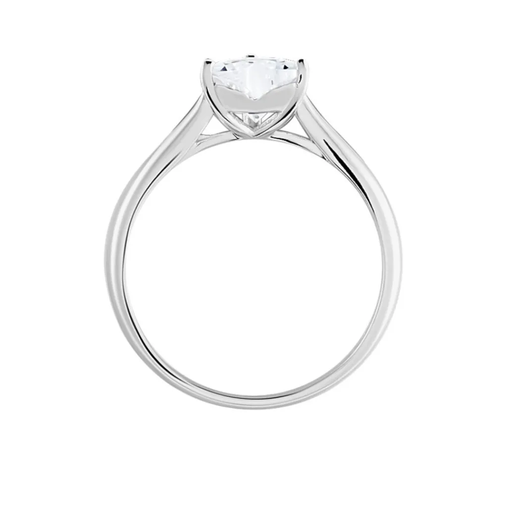 Histoire d'Or Bague Solitaire Geranium Argent Blanc Oxyde De Zirconium Outlet