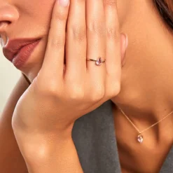 Histoire d'Or Bague Solitaire Goutte Or Jaune Améthyste or jaune améthyste violet Best