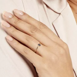 Histoire d'Or Bague Solitaire Goutte or jaune saphir Outlet