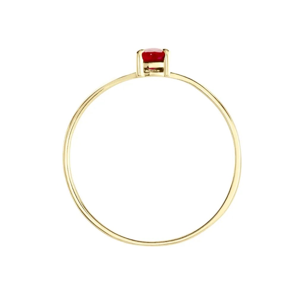 Histoire d'Or Bague Solitaire Goutte or jaune rubis Outlet