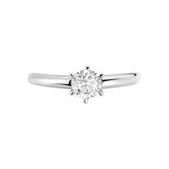 Histoire d'Or Bague Solitaire Guenolee Or Blanc Diamant Discount