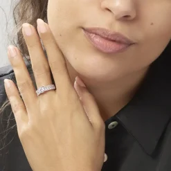 Histoire d'Or Bague Solitaire Hamane Argent Blanc Oxyde De Zirconium Best