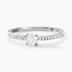 Histoire d'Or Bague Solitaire Hemera or blanc diamant Discount