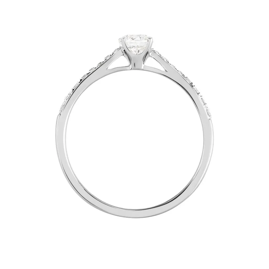 Histoire d'Or Bague Solitaire Hemera or blanc diamant Discount