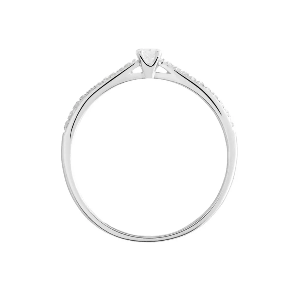 Histoire d'Or Bague Solitaire Hemera or blanc diamant Hot