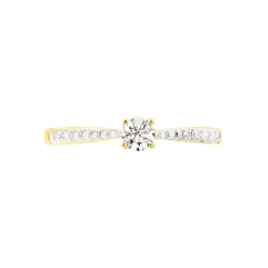 Histoire d'Or Bague Solitaire Hemera or jaune diamant Discount