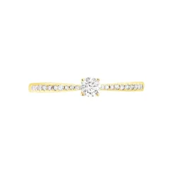 Histoire d'Or Bague Solitaire Hemera or jaune diamant Best