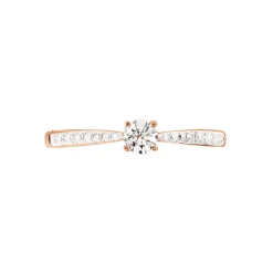 Histoire d'Or Bague Solitaire Hemera Or Rose Diamant Online