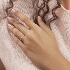 Histoire d'Or Bague Solitaire Hemera or blanc diamant Clearance