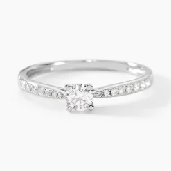 Histoire d'Or Bague Solitaire Hemera Or Blanc Diamant Online