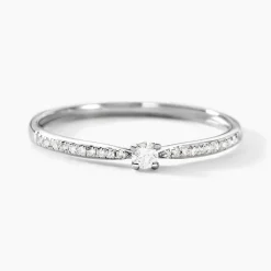 Histoire d'Or Bague Solitaire Hemera or blanc diamant Clearance