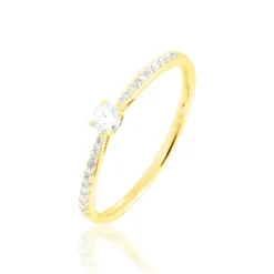 Histoire d'Or Bague Solitaire Hemera Or Jaune Diamant Outlet