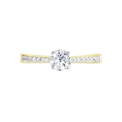 Histoire d'Or Bague Solitaire Hemera Or Jaune Diamant Synthetique or jaune diamant synthétique blanc Online