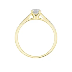 Histoire d'Or Bague Solitaire Hemera Or Jaune Diamant Synthetique or jaune diamant synthétique blanc Online