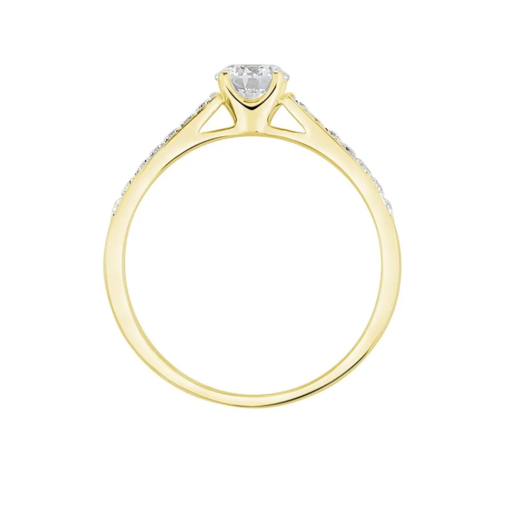 Histoire d'Or Bague Solitaire Hemera Or Jaune Diamant Synthetique or jaune diamant synthétique blanc Online