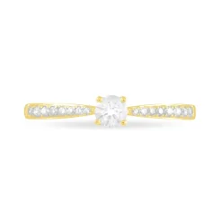 Histoire d'Or Bague Solitaire Hemera or jaune diamant Outlet