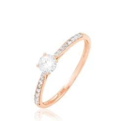 Histoire d'Or Bague Solitaire Hemera Or Rose Diamant Online
