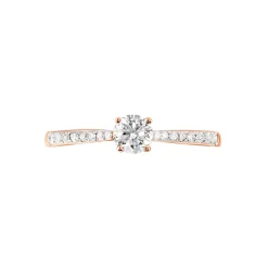 Histoire d'Or Bague Solitaire Hemera Or Rose Diamant Online