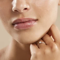 Histoire d'Or Bague Solitaire Hemera Or Blanc Diamant Synthetique solitaire or blanc 750/1000 Clearance