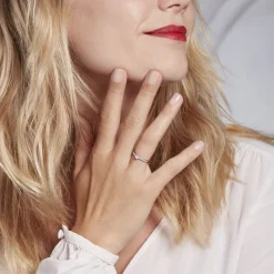 Histoire d'Or Bague Solitaire Hemera platine blanc diamant Discount