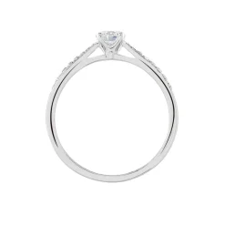 Histoire d'Or Bague Solitaire Hemera platine blanc diamant Hot