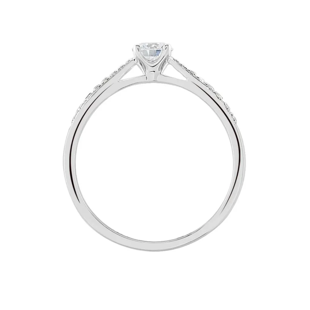 Histoire d'Or Bague Solitaire Hemera platine blanc diamant Hot