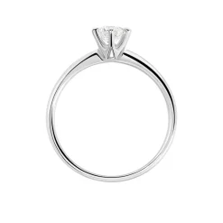 Histoire d'Or Bague Solitaire Ibtisem Or Blanc Diamant Discount