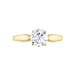 Histoire d'Or Bague Solitaire Illyana Or Jaune Oxyde De Zirconium Best