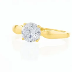 Histoire d'Or Bague Solitaire Illyana Or Jaune Oxyde De Zirconium Best