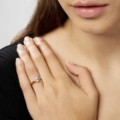 Histoire d'Or Bague Solitaire Illyana Or Jaune Oxyde De Zirconium Best