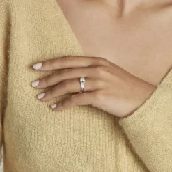 Histoire d'Or Bague Solitaire Ingrid Or Blanc Diamant Best