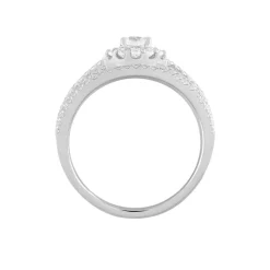 Histoire d'Or Bague Solitaire Iolente Argent Oxyde De Zirconium Outlet