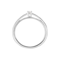 Histoire d'Or Bague Solitaire Iris or blanc diamant Discount