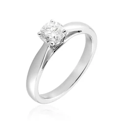 Histoire d'Or Bague Solitaire Iris or blanc diamant Sale