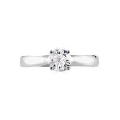 Histoire d'Or Bague Solitaire Iris or blanc diamant Sale