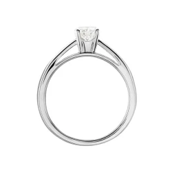 Histoire d'Or Bague Solitaire Iris or blanc diamant Sale