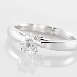 Histoire d'Or Bague Solitaire Iris or blanc diamant Sale