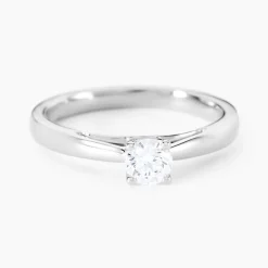 Histoire d'Or Bague Solitaire Iris or blanc diamant Sale