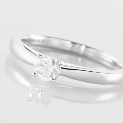 Histoire d'Or Bague Solitaire Iris or blanc diamant Online