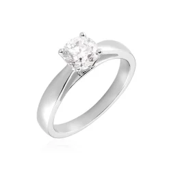 Histoire d'Or Bague Solitaire Iris or blanc diamant Online