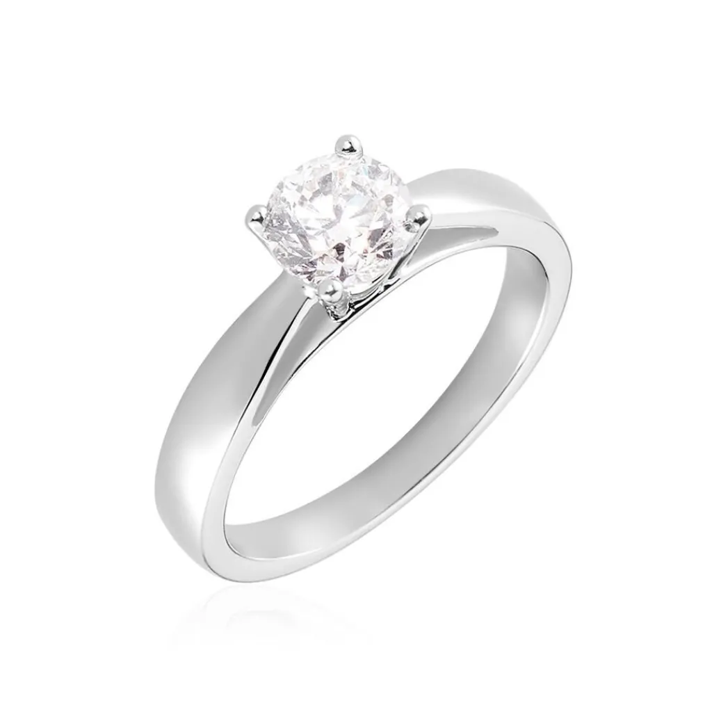 Histoire d'Or Bague Solitaire Iris or blanc diamant Online