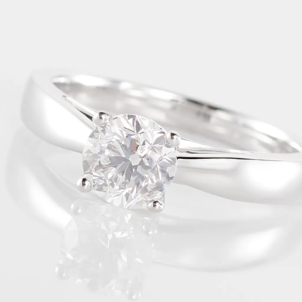 Histoire d'Or Bague Solitaire Iris or blanc diamant Online