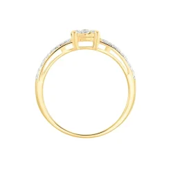 Histoire d'Or Bague Solitaire Julia Or Jaune Diamant Synthetique