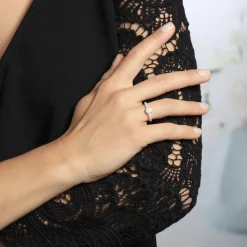 Histoire d'Or Bague Solitaire Julia Or Jaune Diamant Synthetique