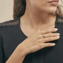 Histoire d'Or Bague Solitaire Karen Or Blanc Diamant Best