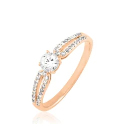 Histoire d'Or Bague Solitaire Katalina Or Rose Diamant Discount