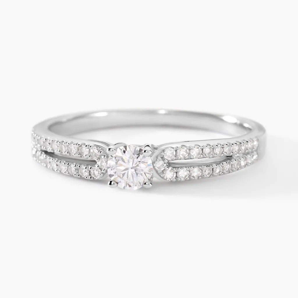 Histoire d'Or Bague Solitaire Katalina or blanc diamant Hot