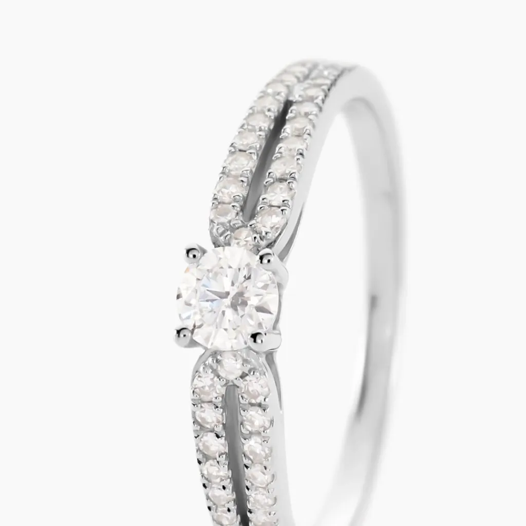 Histoire d'Or Bague Solitaire Katalina or blanc diamant Hot