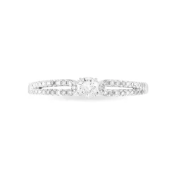 Histoire d'Or Bague Solitaire Katalina or blanc diamant Clearance